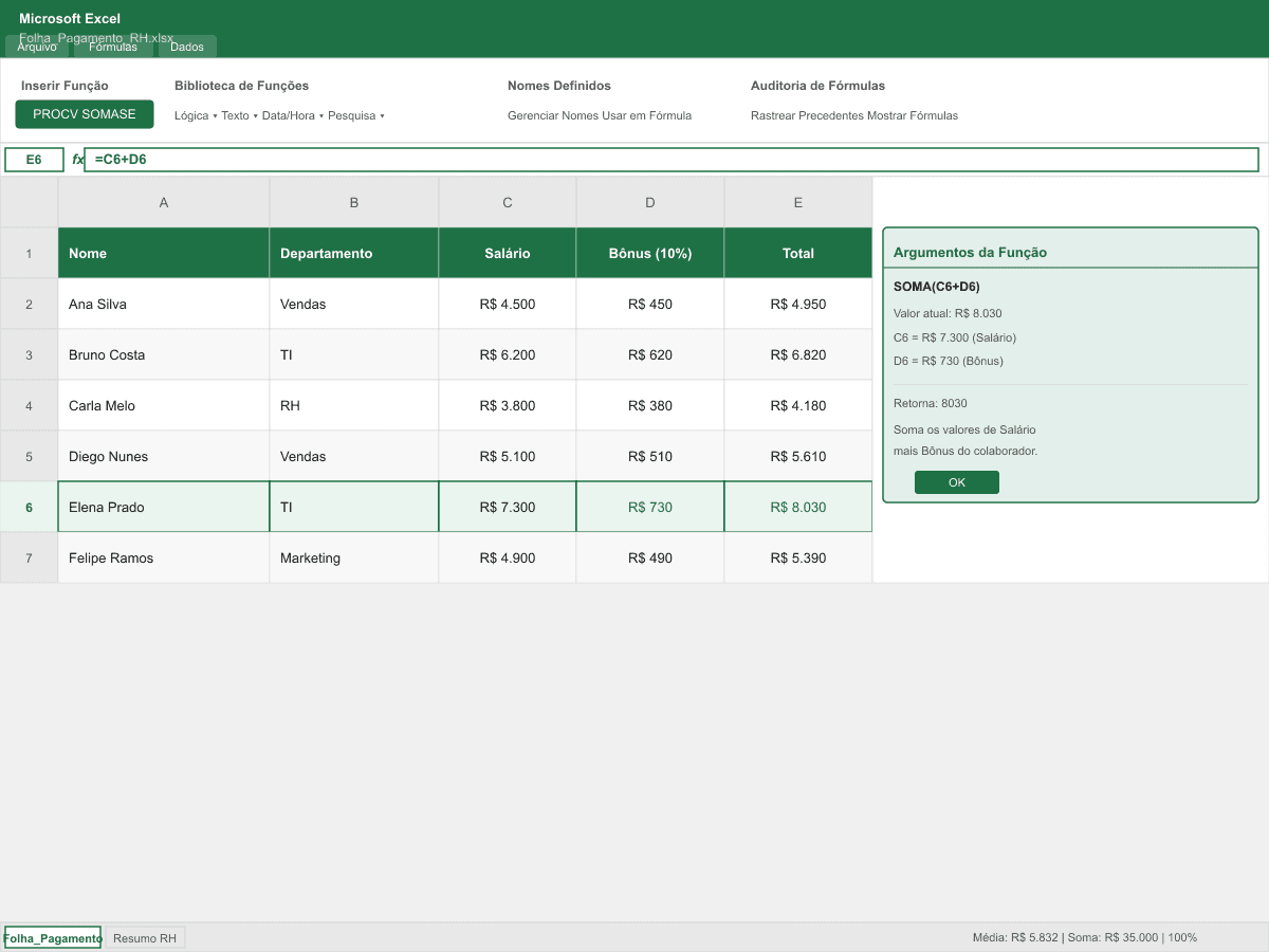 Curso de Excel — 3